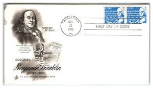 Scott #1470 Benjamin Franklin 1972 First Day Cover FDC Artcraft Unaddressed